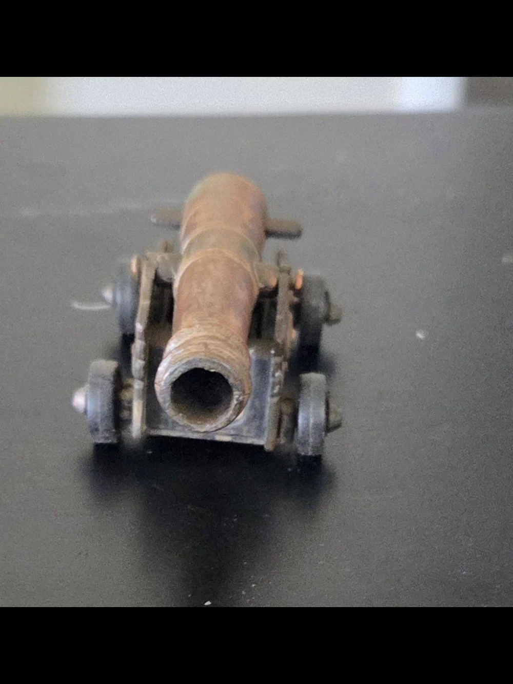 Materials: MetalVintage Die Cast Miniature Metal Cannon Sharpener Copper